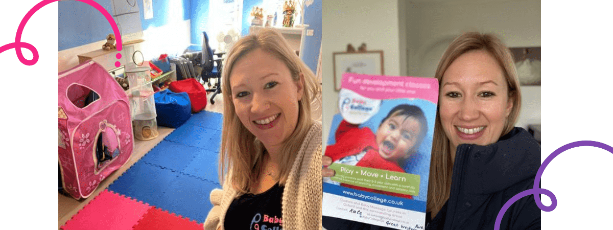 tips to fill a baby class. Women handing out flyers