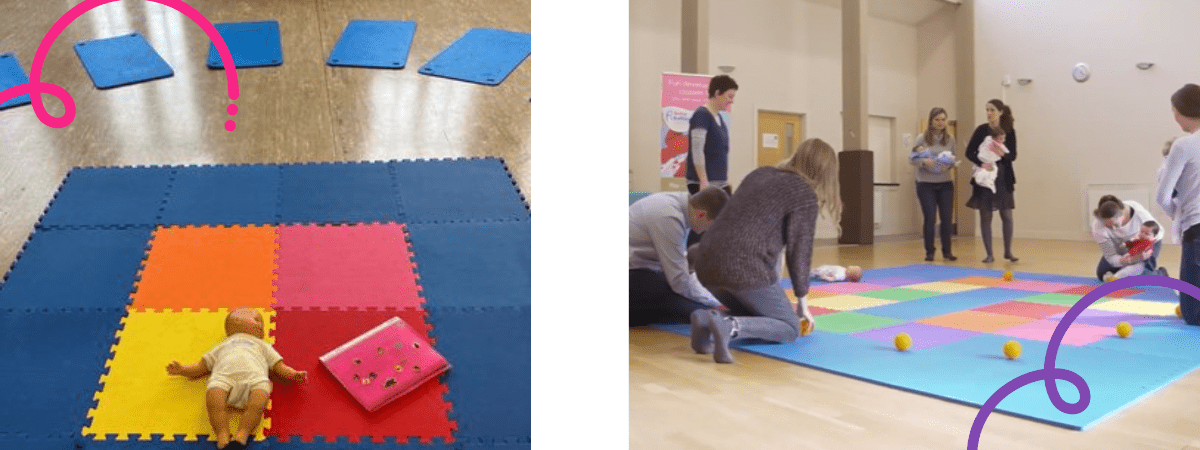 tips to fill a new baby class - empty class then a class full of mums and babies