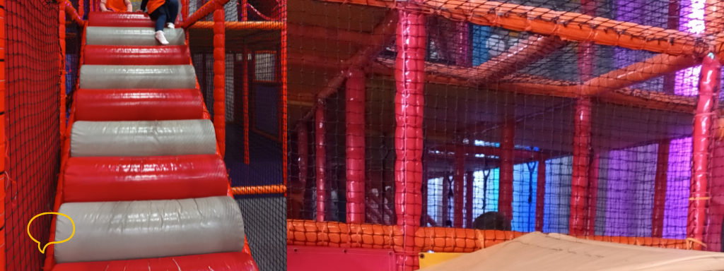 half-term days out for under 5s
- the photograph shows a soft play centre 